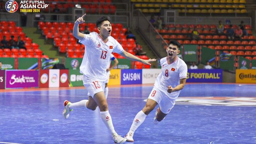 Đội tuyển futsal Việt Nam tự tin trước trận đấu với futsal Thái Lan. Ảnh VFF