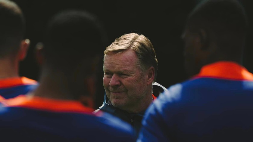 HLV Ronald Koeman đang xây dựng một đội tuyển Hà Lan vững chãi. Ảnh Euro