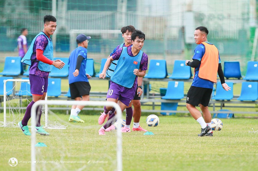 Đội tuyển U19 chuẩn bị tích cực cho giải U19 Đông Nam Á. (Ảnh VFF)