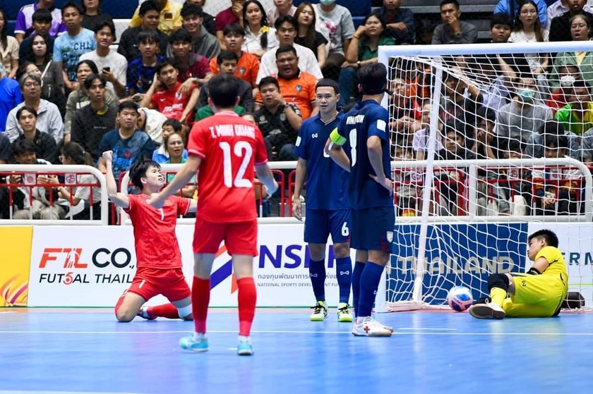 Futsal Việt Nam vượt qua chủ nhà Thái Lan (Ảnh FAT)