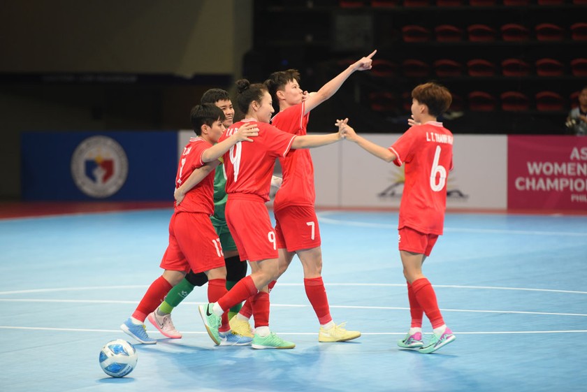 Đội tuyển futsal Việt Nam hướng tới vòng loại nữ Châu Á 2025 (Ảnh VFF)