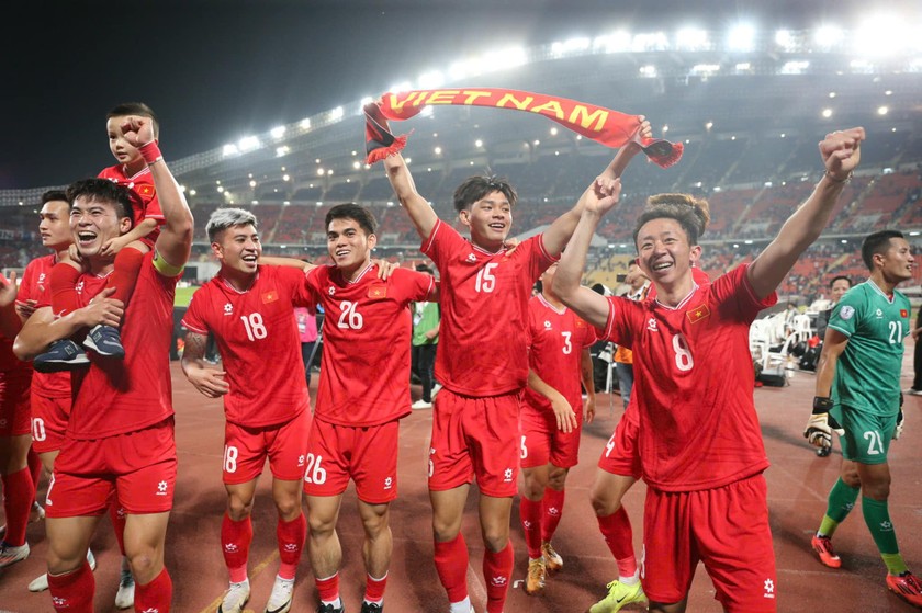 Đội tuyển Việt Nam có nhiều gương mặt trong đội hình tiêu biểu AFF Cup 2024 (Ảnh VFF)