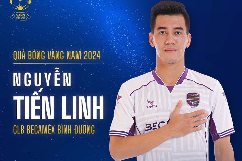 Tiến Linh sẽ toả sáng sau khi có được danh hiệu Quả bóng vàng 2024? (Ảnh: VPF)