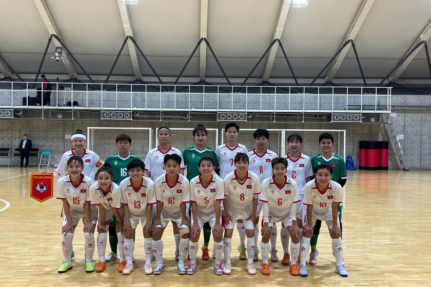 Futsal nữ Việt Nam sẽ tranh tấm vé dự World Cup vào tháng 5 này (Ảnh: VFF)