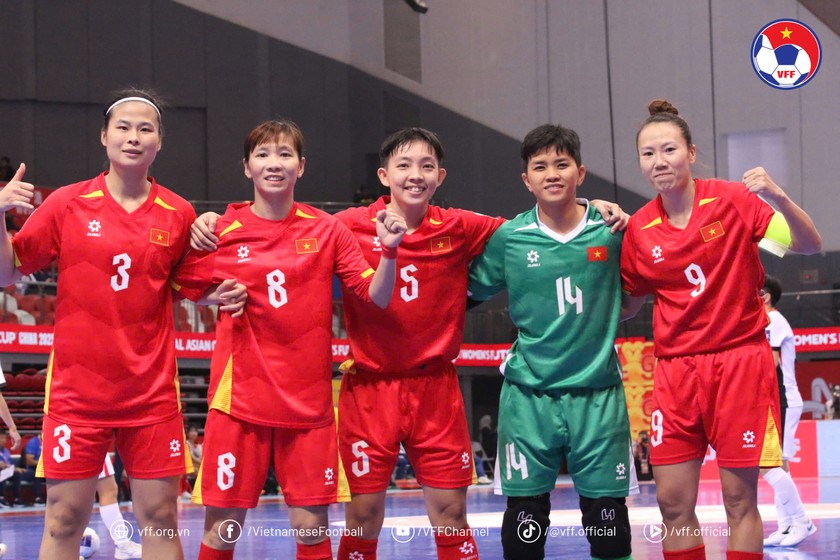 Futsal nữ Việt Nam mở màn ấn tượng tại giải futsal Châu Á (Ảnh: VFF)