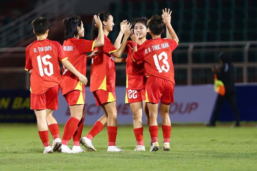U19 nữ Việt Nam đặt mục tiêu vô địch U19 nữ Đông Nam Á (Ảnh VFF)