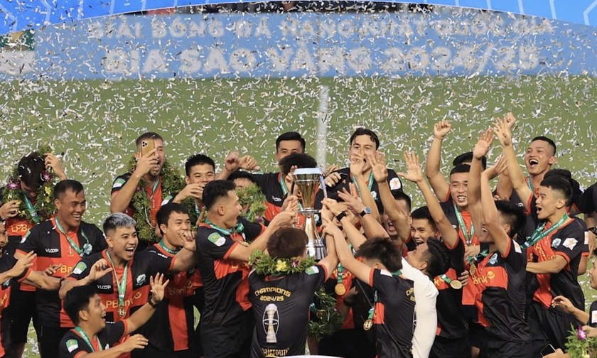 Ninh Bình chính thức lên chơi giải V.League mùa sau (Ảnh VPF)