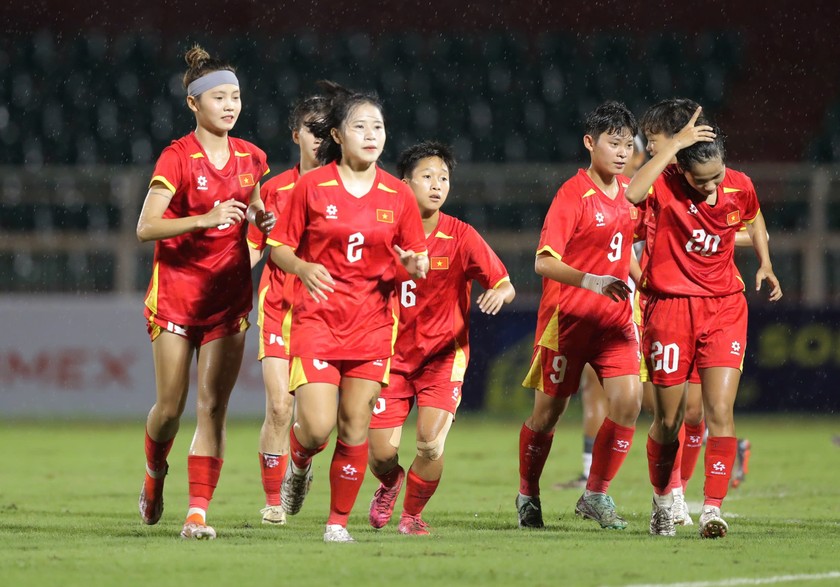 U19 nữ Việt Nam đặt mục tiêu vô địch giải đấu (Ảnh VFF)