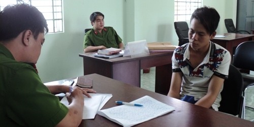 Bị cáo khi mới bị bắt