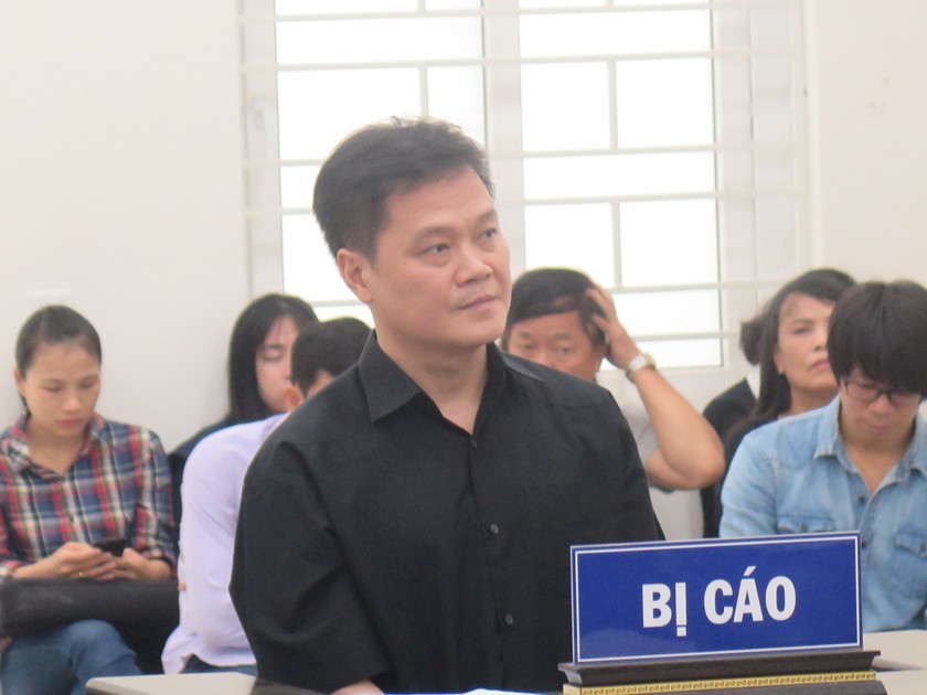 Bị cáo tại tòa.