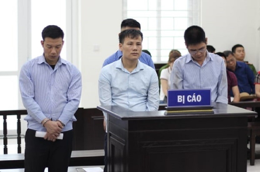 Các bị cáo tại tòa