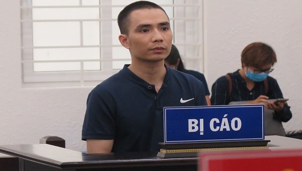 Bị cáo tại tòa.