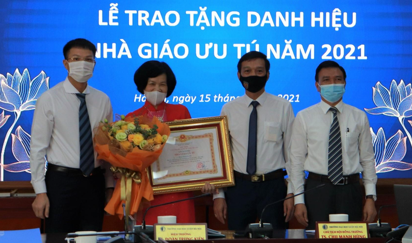 “Nhà giáo ưu tú” của Đại học Luật Hà Nội có nhiều đóng góp cho công tác lập pháp