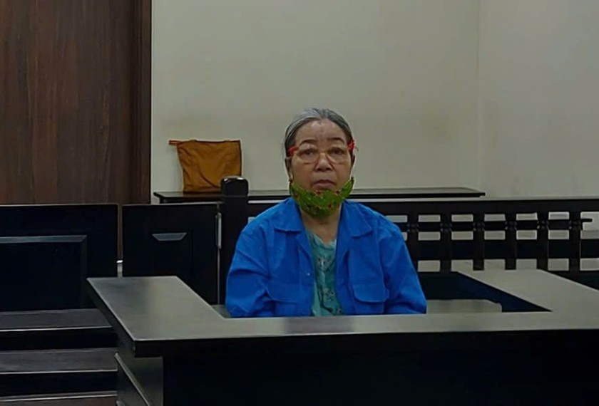 Bị cáo tại tòa.