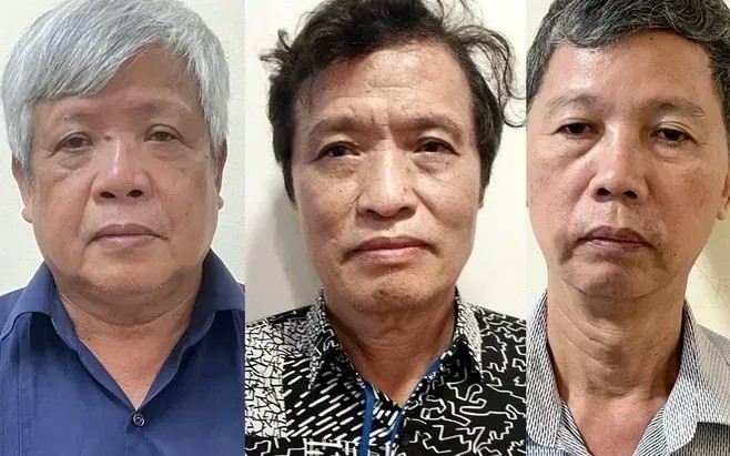 Một số bị cáo trong vụ án.