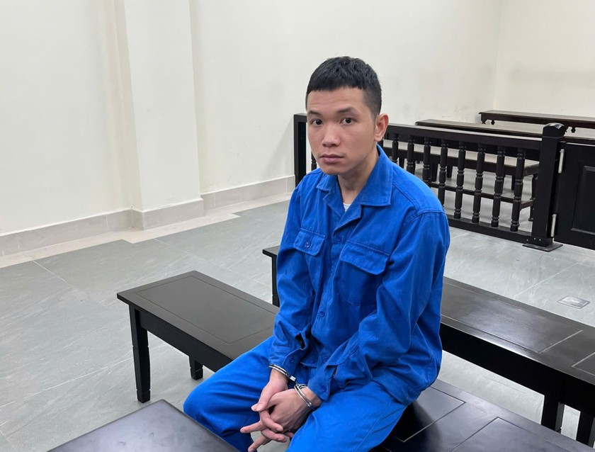 Bị cáo tại tòa.