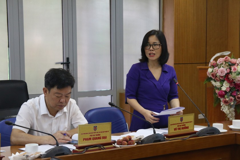 Phó Cục trưởng Cục PBGDPL &amp;TGPL Vũ Thị Hường.