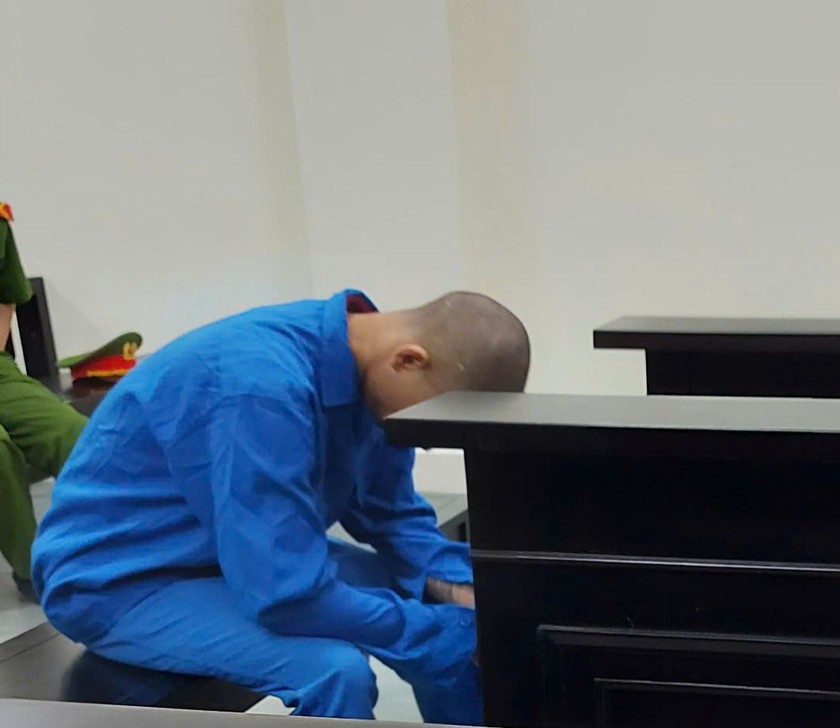 Bị cáo tại tòa.