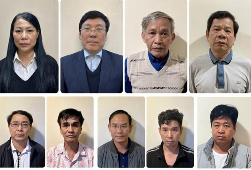 Một số bị cáo trong vụ án.