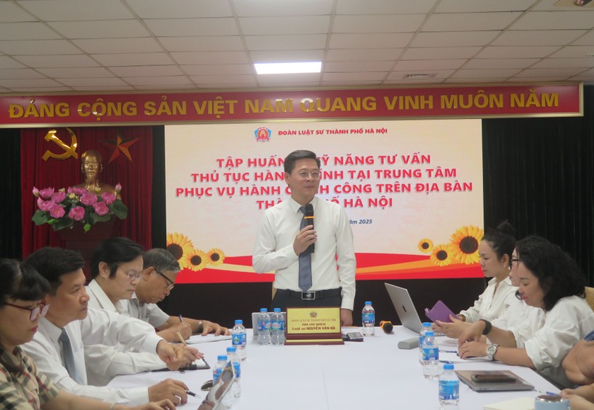 Cảnh buổi tập huấn.