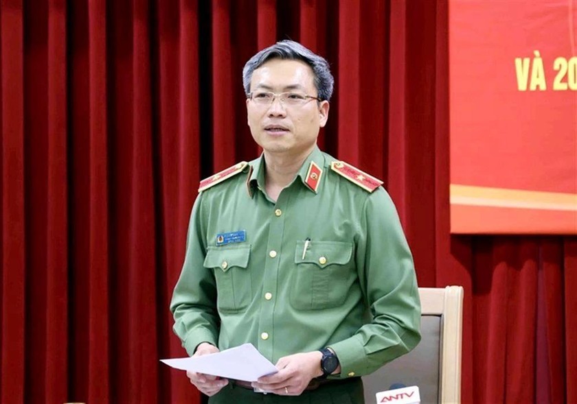 Thiếu tướng Nguyễn Quốc Toản, Chánh Văn phòng, Người phát ngôn Bộ Công an. Ảnh: BCA.