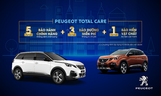 Peugeot Việt Nam ưu đãi lớn tháng 4