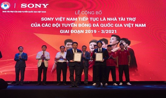 Sony Việt Nam tiếp tục là Nhà tài trợ của các Đội tuyển Bóng đá Quốc gia Việt Nam giai đoạn 2019-3/2021