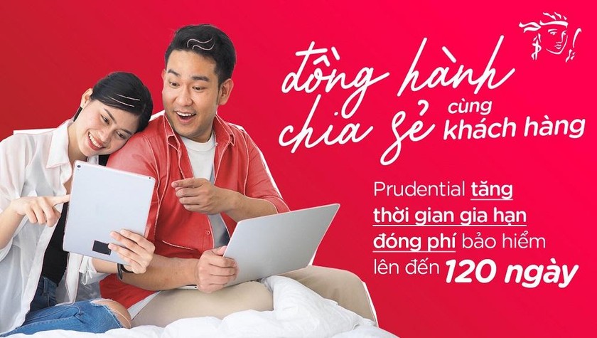 Prudential tăng thời gian gia hạn đóng phí bảo hiểm lên 120 ngày