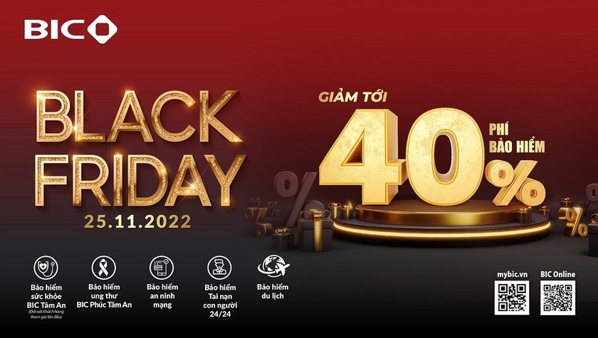 Black Friday 25/11/2022: Tận hưởng siêu ưu đãi tới 40% tại BIC