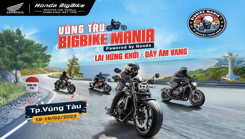 Vũng Tàu BigBike Mania - Đại hội mô tô chuyên nghiệp quy mô lớn lần đầu tiên tổ chức tại Việt Nam