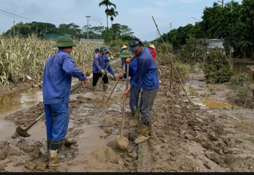 Đơn vị đang nỗ lực khắc phục hậu quả, đảm bảo thông đường trong thời gian nhanh nhất...