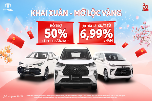 Toyota Việt Nam khuyến mại cho khách hàng mua ô tô trong tháng 2