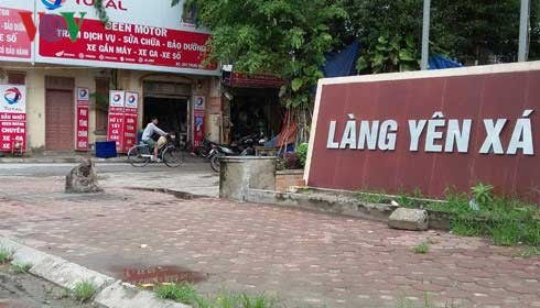 Làng Yên Xá- xã Tân Triều nơi đang lưu hành dịch bệnh sốt xuất huyết.