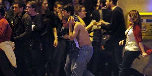 Khung cảnh tại nhà hát Bataclan, hiện trường vụ tấn công. (Nguồn: Reuters)