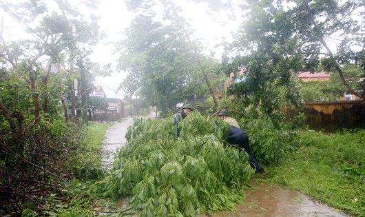 Bão số 3 thành áp thấp nhiệt đới hoành hành Hà Nội