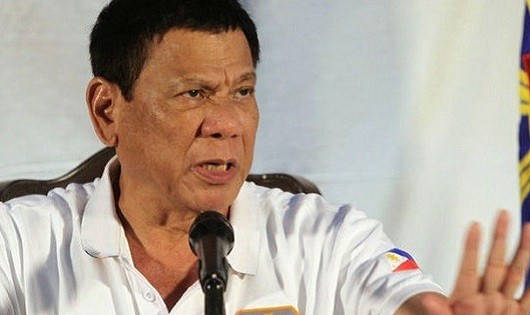 Tổng thống Philippines Rodrigo Duterte.