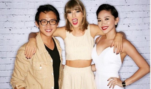 Quang Bảo trong tour diễn vòng quanh thế giới - Concert 1989 - của Taylor Swift tại Mỹ.