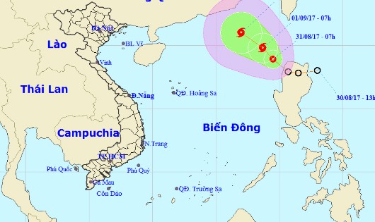 Nguy cơ bão lớn, phía Bắc Biển Đông động mạnh