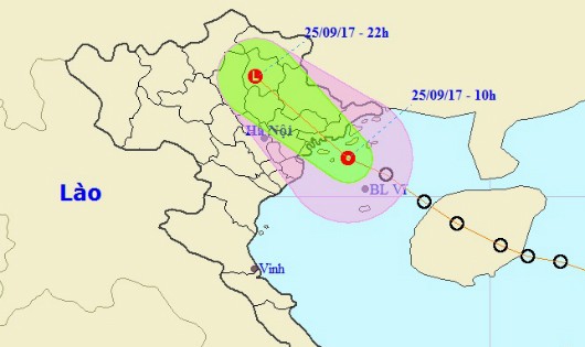 Đề phòng sóng biển cao 2-3m, ngập ở nhiều thành phố và lũ quét do áp thấp nhiệt đới