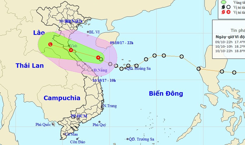 Nguy cơ rủi ro rất lớn với các tỉnh Thanh Hóa - Quảng Ngãi do ATNĐ