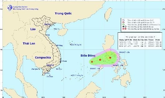 Áp thấp gần Trường Sa