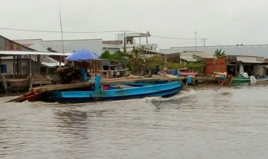 Tàu đánh cá ở Cà Mau được gọi vào bờ.