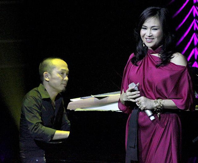 Chuyện tình 'cay khóe mắt' của những cặp đôi nổi tiếng showbiz Việt ảnh 5 Quốc Trung và Thanh Lam trong chương trình Đường xa mây trắng.