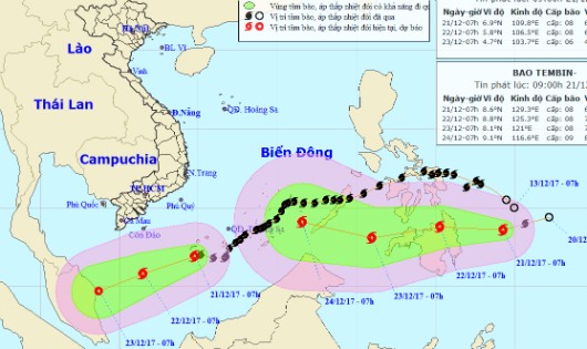 Thêm một cơn bão mạnh chuẩn bị đổ bộ Biển Đông