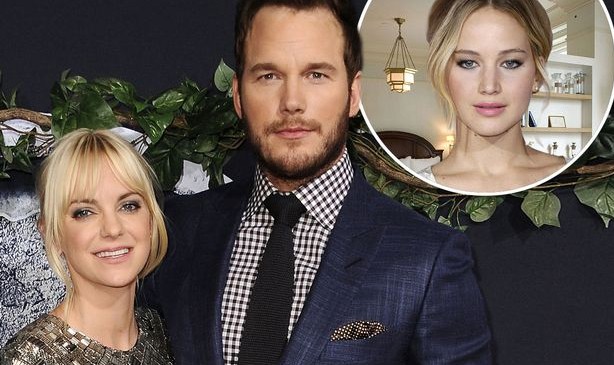 Jennifer Lawrence từng bị cho là kẻ thứ 3 phá hoại hôn nhân của Chris Pratt và Anna Faris.