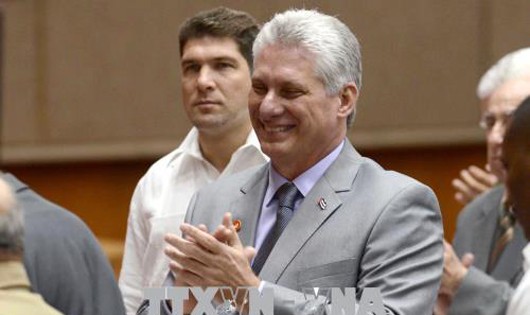 Tân Chủ tịch Hội đồng nhà nước và Hội đồng Bộ trưởng Cuba Miguel Díaz-Canel Bermudez. Ảnh: THX/TTXVN.