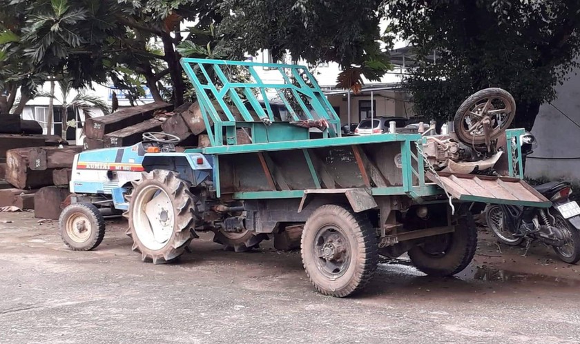 Chiếc công nông trong vụ tai nạn.