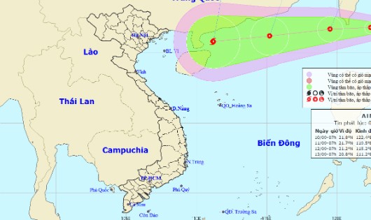 Áp thấp nhiệt đới và bão rất mạnh 'đe dọa' biển Đông