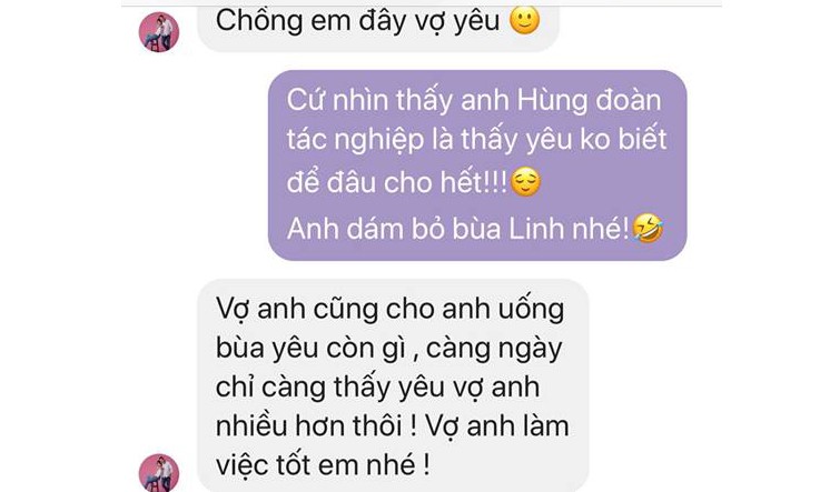 'Lộ tin nhắn' mùi mẫn của vợ chồng MC 'Chúng tôi là chiến sỹ'