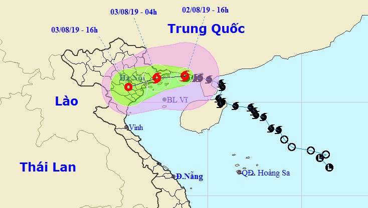 Bão giật cấp 12 áp sát Móng Cái, đổ bộ Quảng Ninh - Nam Định trong đêm